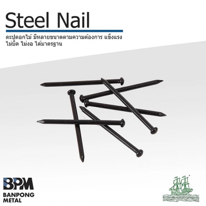 ตะปูตอกไม้ (Steel Nail) - ร้านจำหน่ายเหล็ก-บ้านโป่งค้าเหล็ก